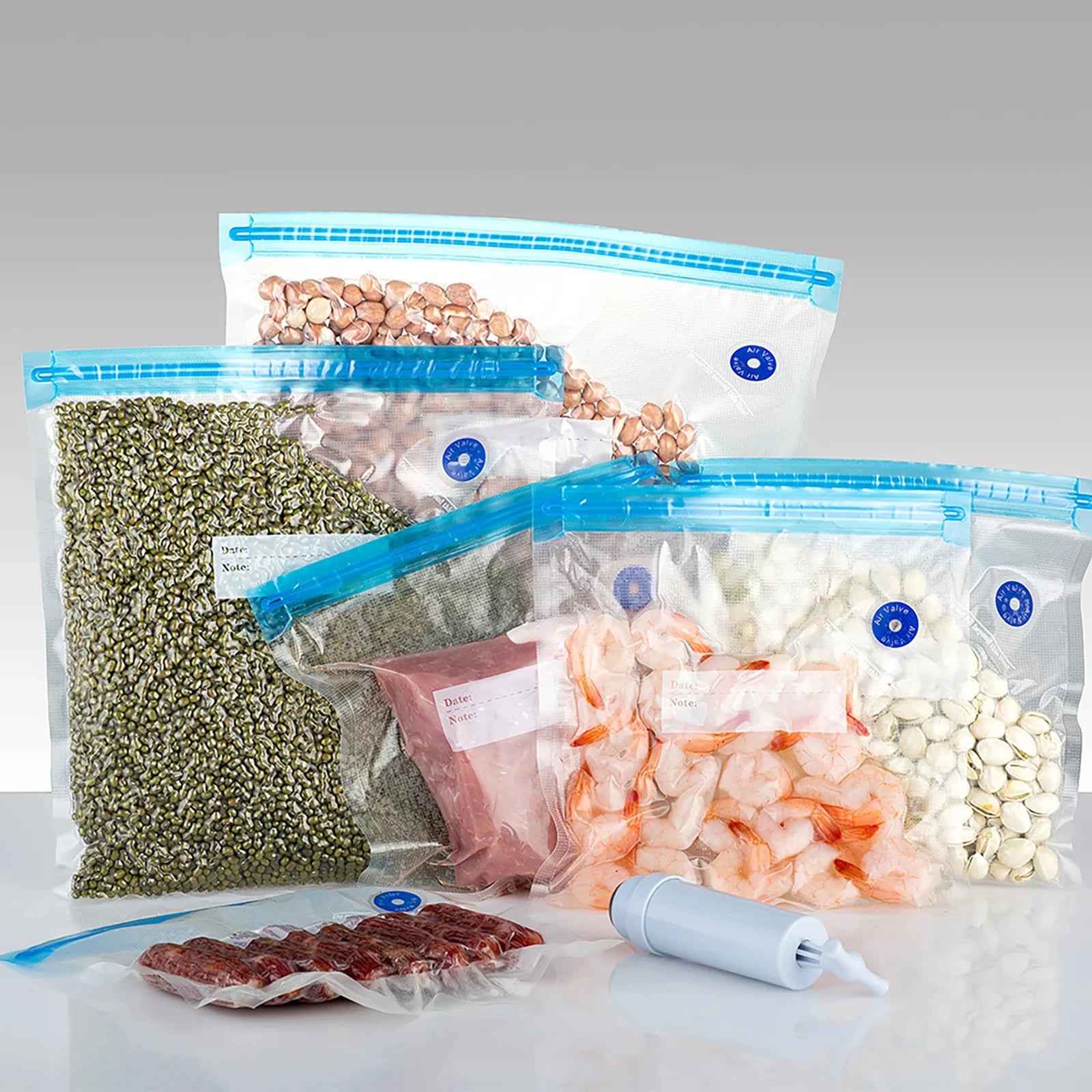 SealMate™ Vacuum Sealer Reusable Food Bags