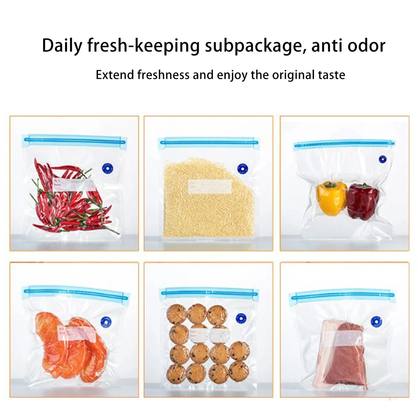 SealMate™ Vacuum Sealer Reusable Food Bags